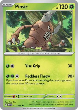 Pinsir (127/165) - SSV1  - Uncommon - Reverse Holofoil
