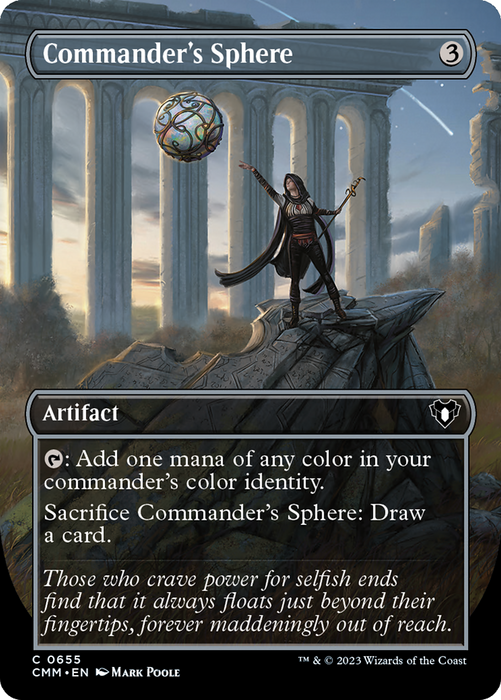 Commander's Sphere (CMM-655) - common (Borderless) - Foil