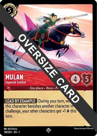 Mulan - Imperial Soldier (Oversized) (118/204) - Super Rare - Cold Foil