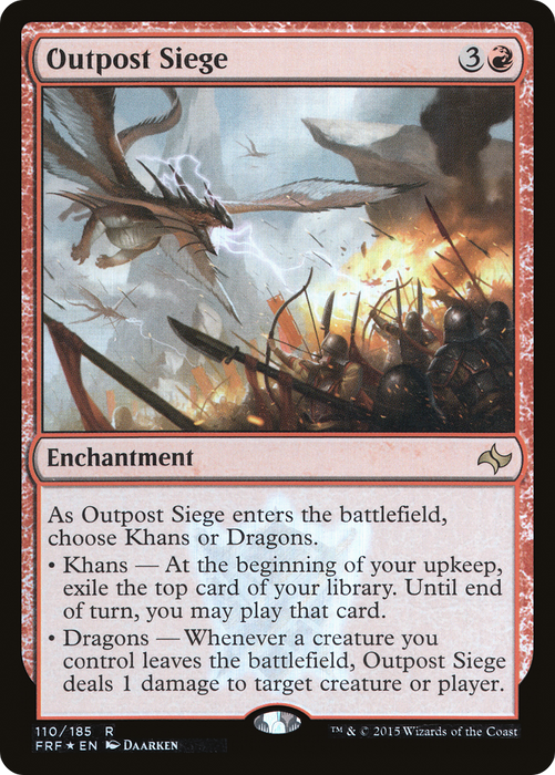 Outpost Siege (FRF-110★) - rare - Foil