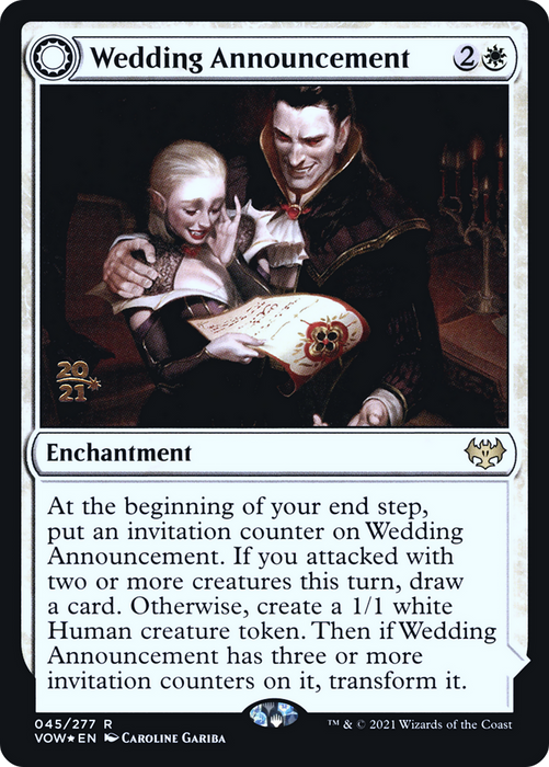 Wedding Announcement // Wedding Festivity (PRE-45S) - rare: (Double Faced Transform) - Foil