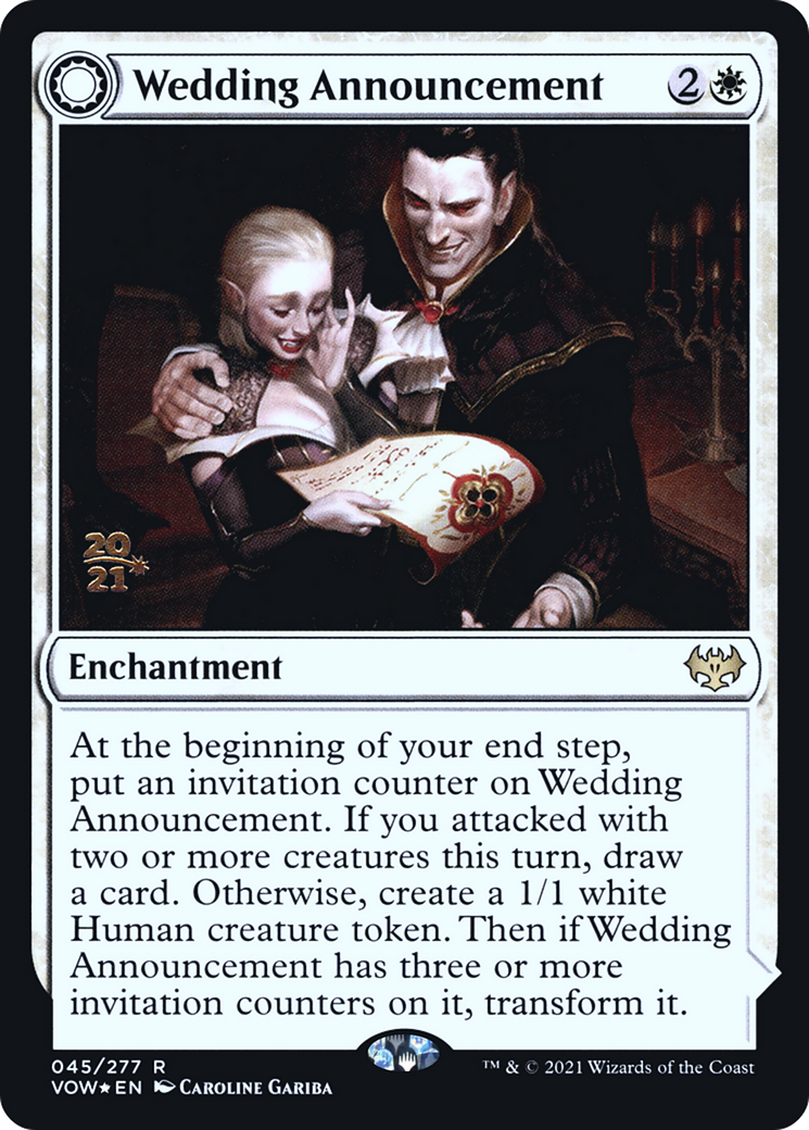 Wedding Announcement // Wedding Festivity (PRE-45S) - rare: (Double Faced Transform) - Foil