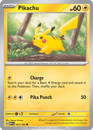 Pikachu (025/165) - SSV1  - Common