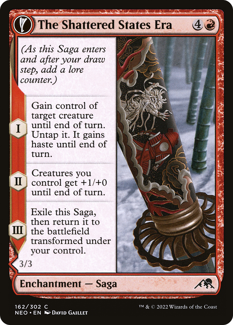 The Shattered States Era // Nameless Conqueror (NEO-162) - common: (fandfc, enchantment)