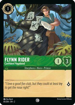 Flynn Rider - Confident Vagabond (81/204) - Common - Cold Foil