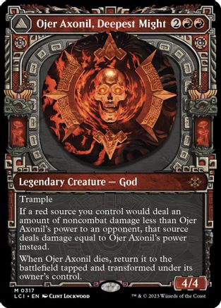 Ojer Axonil, Deepest Might // Temple of Power (LCI-317) - mythic: (Showcase) - Foil