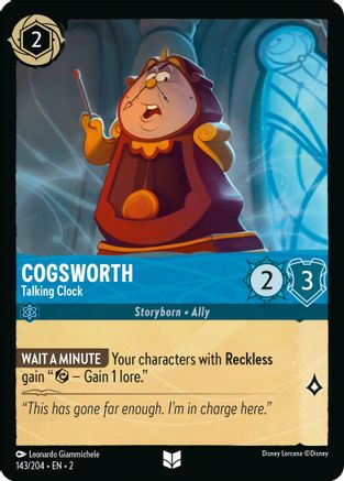 Cogsworth - Talking Clock (143/204) - Uncommon