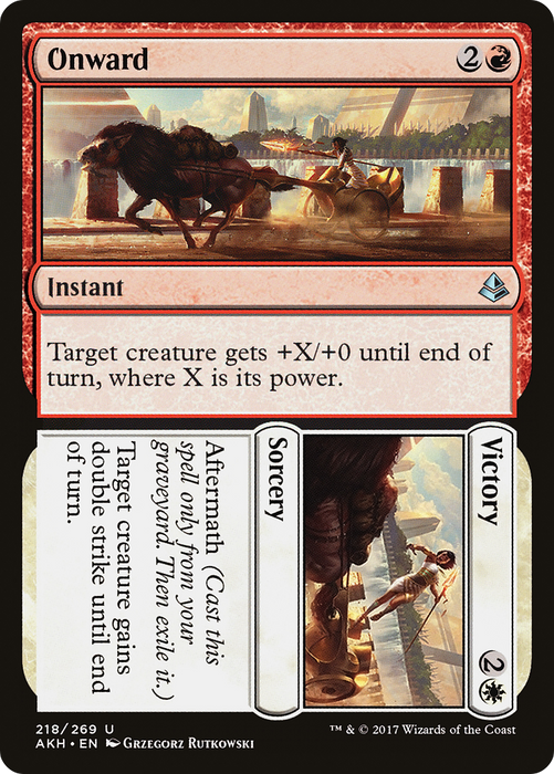 Onward // Victory (AKH-218) - uncommon - Foil