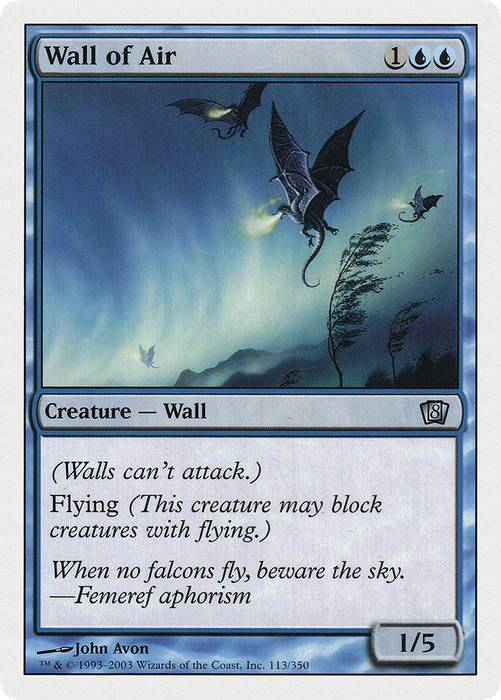 Wall of Air (8ED-113) - uncommon