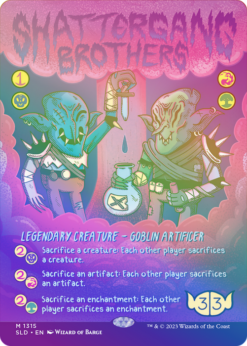Shattergang Brothers (SLD-1315★) - mythic (Borderless) - Foil