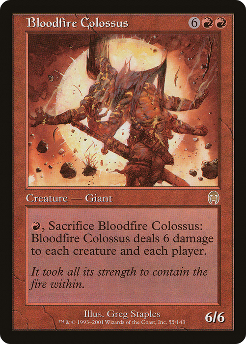 Bloodfire Colossus (APC-055) - rare - Foil