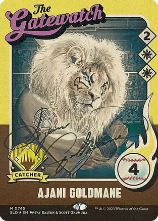 Ajani Goldmane // Ajani Goldmane (SLD-745) - mythic: (Full Art) (Borderless) - Foil