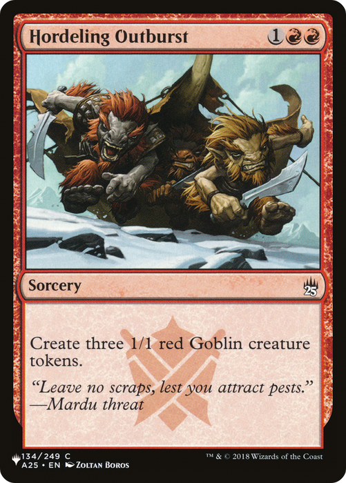 Hordeling Outburst (LIST-A25-134) - common