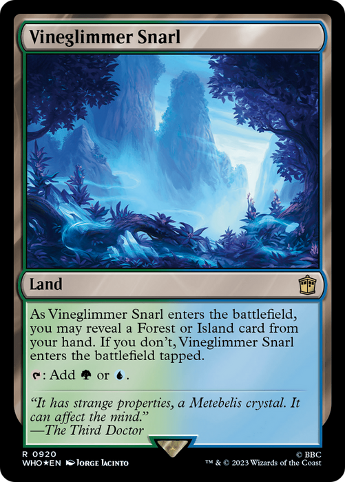 Vineglimmer Snarl (WHO-920) - rare - Foil