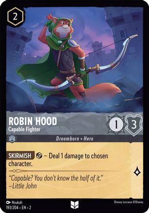 Robin Hood - Capable Fighter (193/204) - Uncommon - Cold Foil