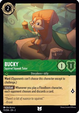 Bucky - Squirrel Squeak Tutor (73/204) - Uncommon - Cold Foil