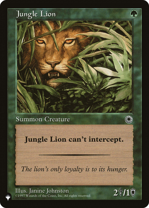Jungle Lion (LIST-POR-171) - common