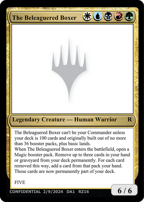 The Beleaguered Boxer (UNK-RZ16) - rare