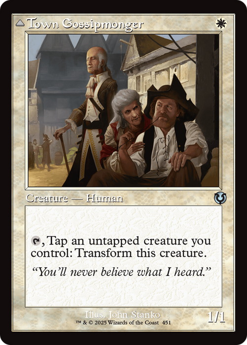 Town Gossipmonger // Incited Rabble (INR-451) - uncommon - Foil