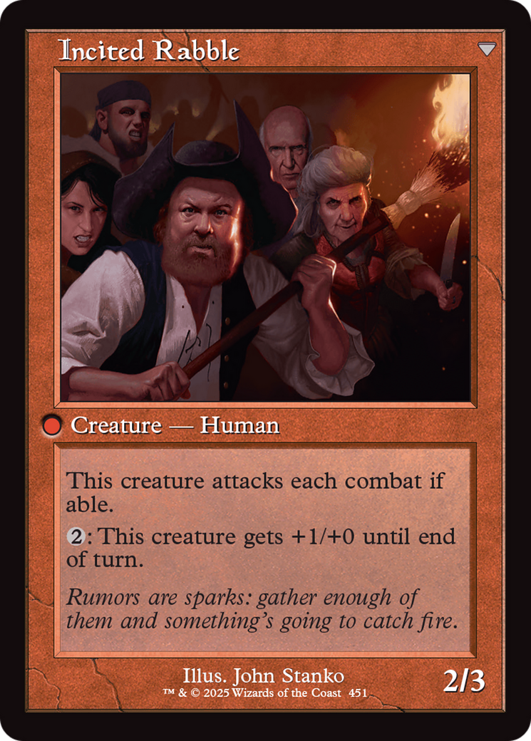 Town Gossipmonger // Incited Rabble (INR-451) - uncommon