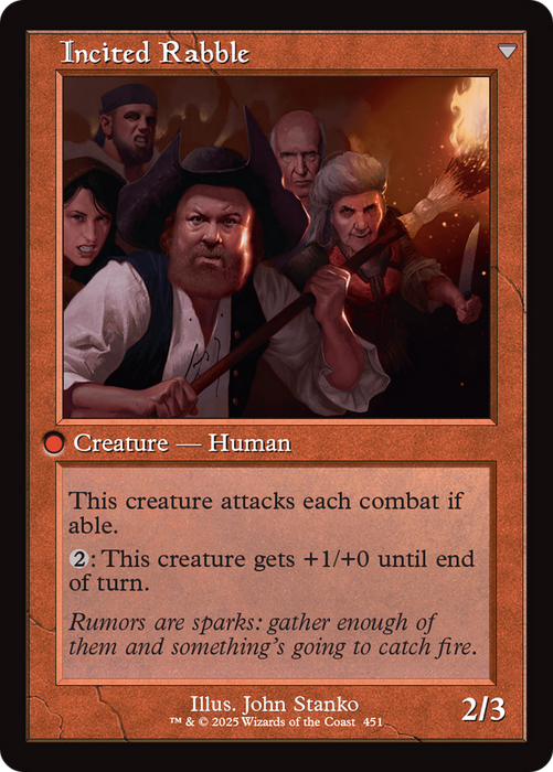 Town Gossipmonger // Incited Rabble (INR-451) - uncommon - Foil