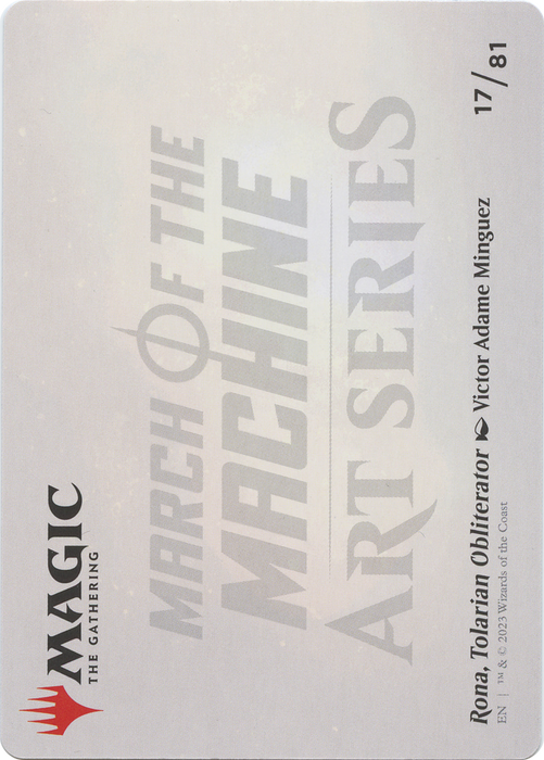 Rona, Tolarian Obliterator // Rona, Tolarian Obliterator (AMOM-017) - common (Borderless) - Foil