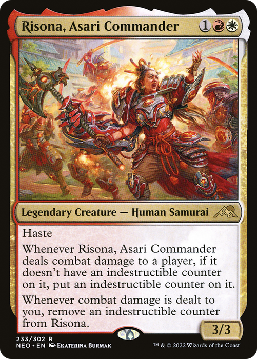 Risona, Asari Commander (NEO-233) - rare - Foil