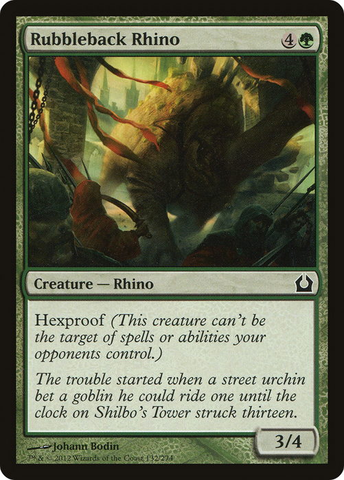 Rubbleback Rhino (RTR-132) - common - Foil
