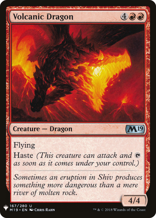 Volcanic Dragon (LIST-M19-167) - uncommon