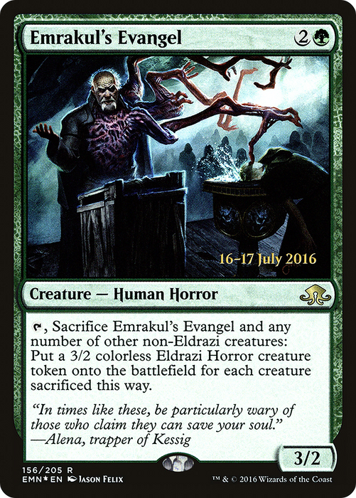 Emrakul's Evangel (PRE-156S) - rare - Foil