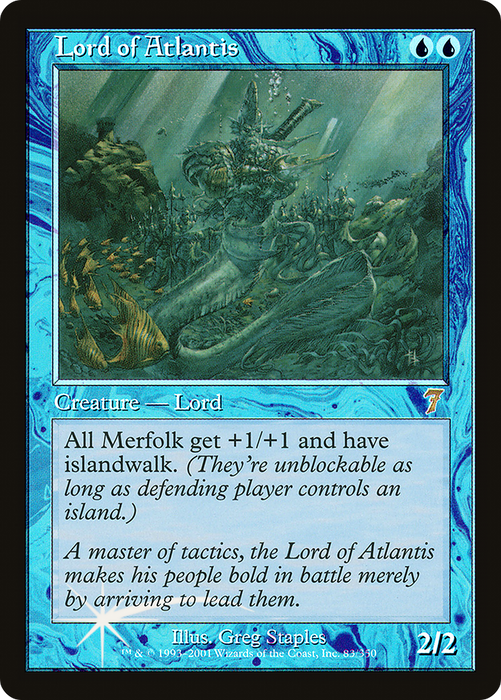 Lord of Atlantis (7ED-83★) - rare - Foil
