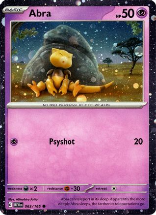 Abra (063/165) - MCP  - Promo - Holofoil