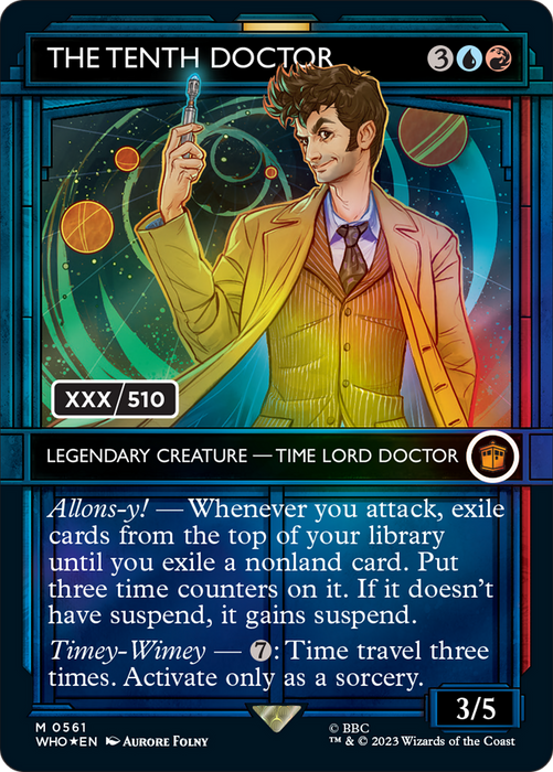 The Tenth Doctor (WHO-561Z) - mythic: (Showcase) (Borderless) - Foil