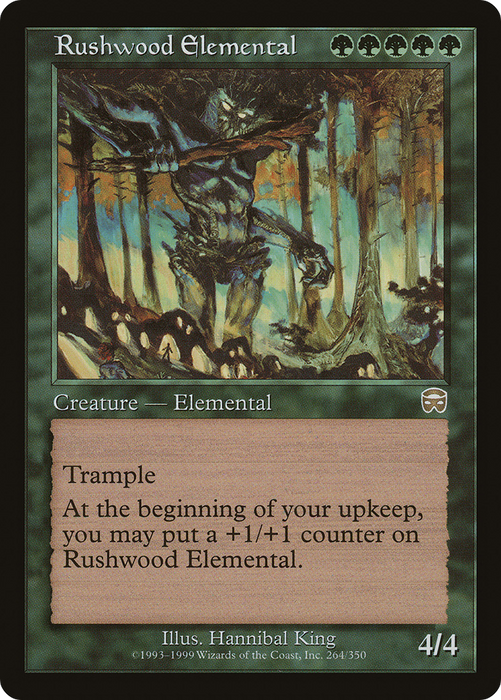 Rushwood Elemental (MMQ-264) - rare - Foil
