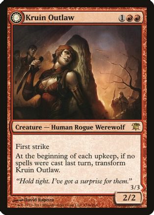Kruin Outlaw // Terror of Kruin Pass (ISD-152) - rare: (Double Faced Transform) - Foil