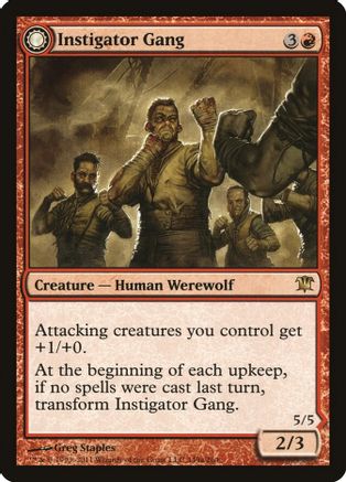 Instigator Gang // Wildblood Pack (ISD-149) - rare: (Double Faced Transform) - Foil