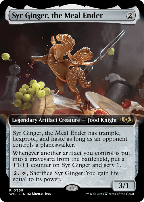 Syr Ginger, the Meal Ender (WOE-369) - rare: (Extended Art) - Foil