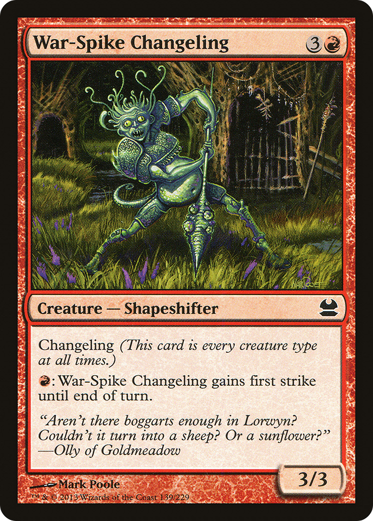 War-Spike Changeling (MMA-139) - common - Foil