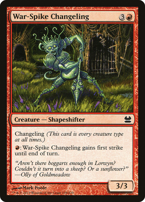 War-Spike Changeling (MMA-139) - common - Foil