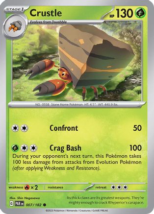 Crustle (007/182) - SPR  - Common - Reverse Holofoil