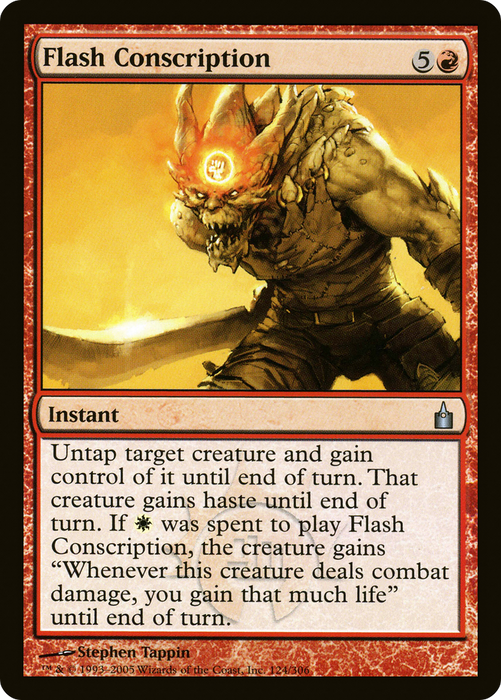 Flash Conscription (RAV-124) - uncommon - Foil