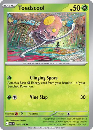 Toedscool (015/182) - SPR  - Common - Reverse Holofoil