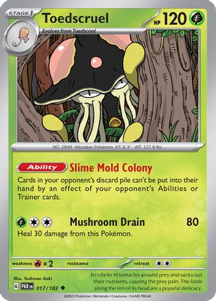Toedscruel (017/182) - SPR  - Uncommon - Reverse Holofoil