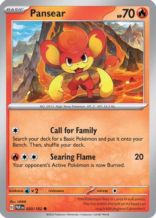 Pansear (020/182) - SPR  - Common - Reverse Holofoil