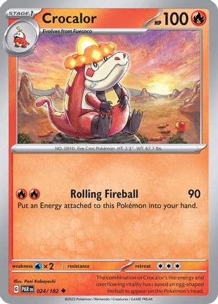 Crocalor (024/182) - SPR  - Uncommon - Reverse Holofoil
