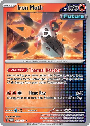 Iron Moth (028/182) - SPR  - Rare - Reverse Holofoil