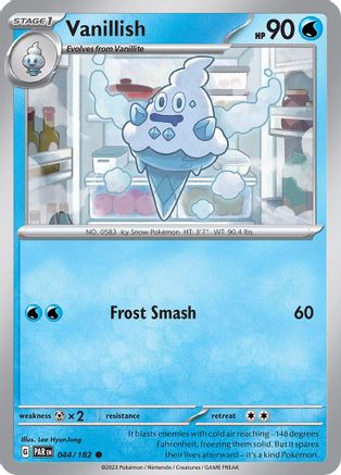 Vanillish (044/182) - SPR  - Common - Reverse Holofoil