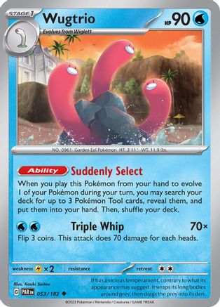 Wugtrio (053/182) - SPR  - Uncommon - Reverse Holofoil