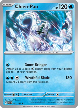 Chien-Pao (057/182) - SPR  - Rare - Reverse Holofoil