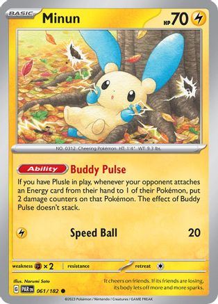 Minun (061/182) - SPR  - Common - Reverse Holofoil